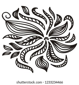 Nature pattern of leaves. Vector illustration