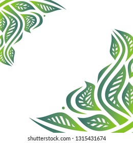 Nature pattern of leaves. Vector illustration