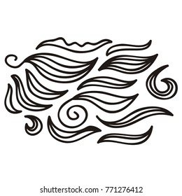 Nature pattern of leaves. Vector illustration.