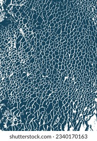 Nature Pattern. Organic Texture. Abstract Pattern. Bubble Waves Wallpaper. Top view Ornament. Chaotic Line Drawing. Cracks Structure Endless Print.