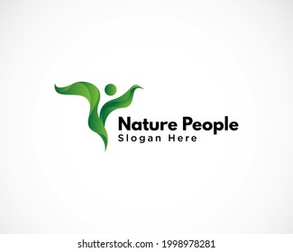 logotipo de personas físicas diseño creativo gráfico de degradado moderno vector