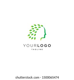 nature person vector logo design template. eps10