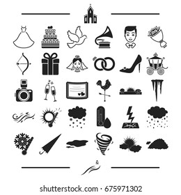 nature, phenomenon, ecology and other web icon in black style.entertainment, leisure, accessories icons in set collection.