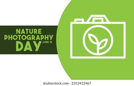 Nature Photography Day. June 15. Eps 10.