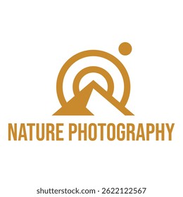 nature photography flat minimalist logo design