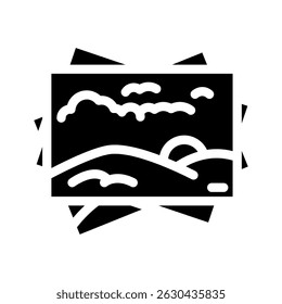 nature photography spring glyph icon vector. nature photography spring sign. isolated symbol illustration