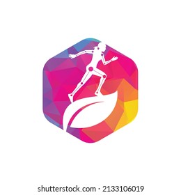 Nature Physiotherapy logo icon vector. Physiotherapy treatment concept vector design. Orthopedic and Physiotherapy clinic vector design.