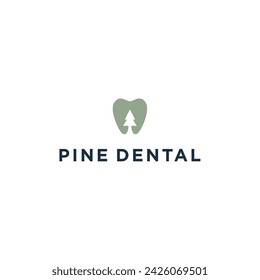 Nature Pine Dental logo design inspiration template