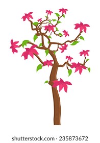 Nature Pink Flowers Tree