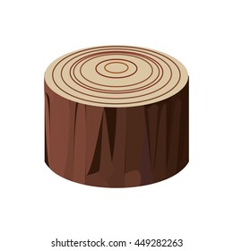 Nature and plant concept represented by dry tree icon. isolated and flat illustration 