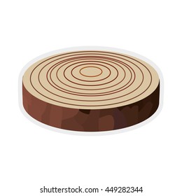 Nature and plant concept represented by dry tree icon. isolated and flat illustration 