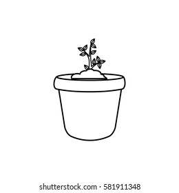 Nature plant ecology icon vector illustration graphic design