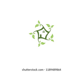 Nature plant icon logo vector