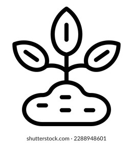 Nature plant icon outline vector. Leaf tech. Eco care
