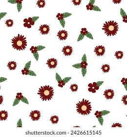 Nature Plant leaf Vector seamless. leaf pattern Seamless pattern hand-drawn with tropical leaves. floral seamless pattern Background for printing on environmental topics.