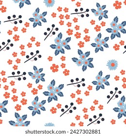 Vector sin fisuras. patrón de hoja Patrón sin fisuras dibujado a mano con hojas tropicales. patrón sin fisuras florales Fondo para la impresión en temas ambientales.