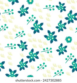 Nature Plant leaf Vector seamless. leaf pattern Seamless pattern hand-drawn with tropical leaves. floral seamless pattern Background for printing on environmental topics.