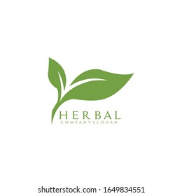 Nature plant logo design illustration. Plant, design.