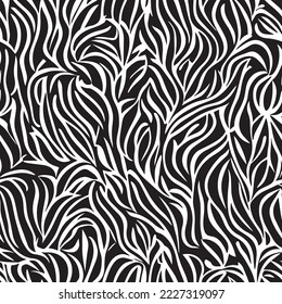 Nature and plant vector seamless pattern