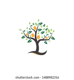 
Nature plants tree icon and symbol vector illustration