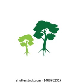 
Nature plants tree icon and symbol vector illustration