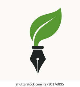 Nature Poetry with Green Leaf