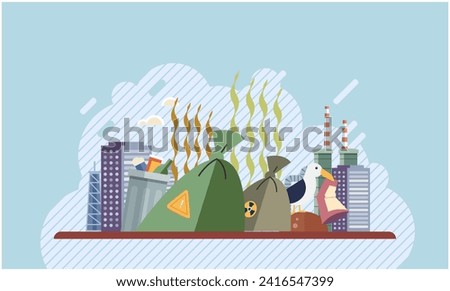 Similar – Image, Stock Photo Unsustainable condition