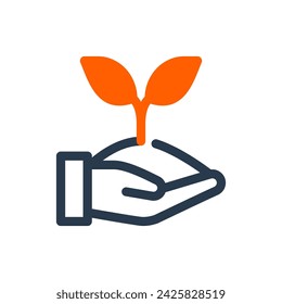 Naturschutz Vektor Icon Illustration für Earth Day