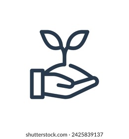 Nature Preservation Vector Icon Illustration for Earth Day