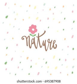 Nature product label