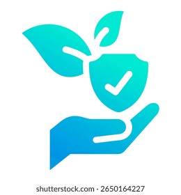 Elemento de icono de protección de Naturaleza para diseño