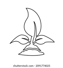 nature protection, plants important aspect of life vector illustration