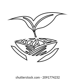 nature protection, plants important aspect of life vector illustration