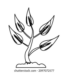 nature protection, plants important aspect of life vector illustration
