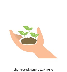 nature protection, plants important aspect of life vector illustration