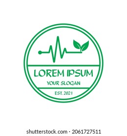 logotipo de pulso natural, logotipo de farmacia