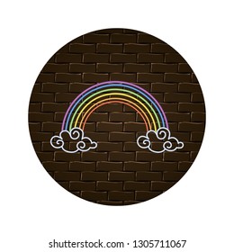 nature rainbow cartoon