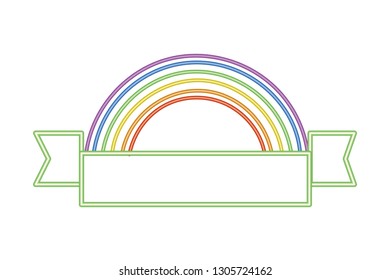 nature rainbow cartoon