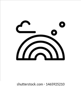 Nature, Rainbow, Spring, Wave  Blue and Red Download and Buy Now web Widget Card Template. Vector Icon Template background