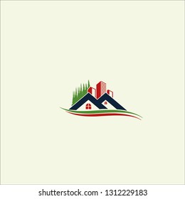 Nature Real Estate Logo Pack. Mega Set and Big Group, Building and Construction Logo  - Vecto