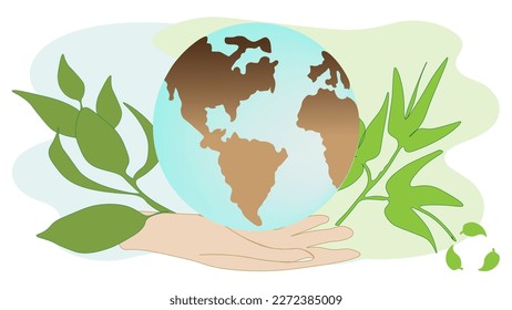 Nature and Renewable Energy. Green Energy and Natural Resource Conservation. 