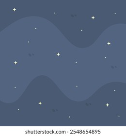 Nature Retro Abstract Background Stars Sky Astrology Cosmos Vector Design