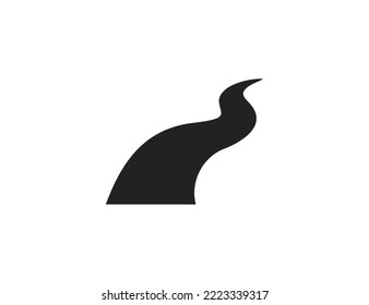 Nature, river icon. Vector illustration.