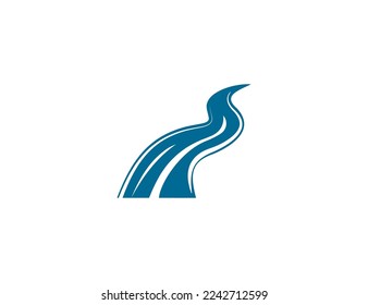 Nature, river icon. Vector illustration.