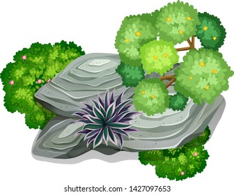 A nature rock for element illustration