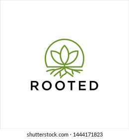 nature root logo stock design