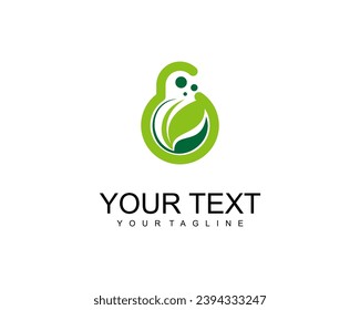Nature science icon logo design vector template concept creative