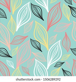 Nature seamless floral design pattern. Can use for print, template, fabric, presentation, textile, banner, poster, wallpaper