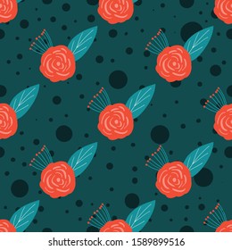Nature seamless pattern design. Can use for print, template, fabric, presentation, textile, banner, poster