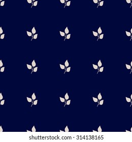 Nature seamless pattern with leaves.